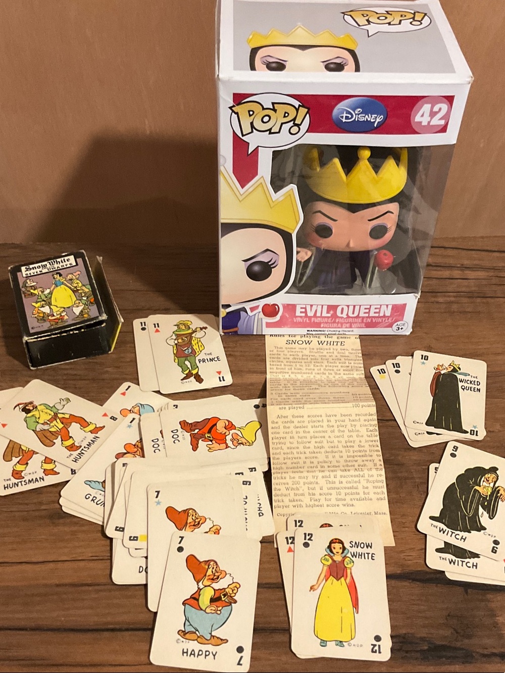 Vintage MCM SNOW WHITE & Seven Card Game from 1940’s
